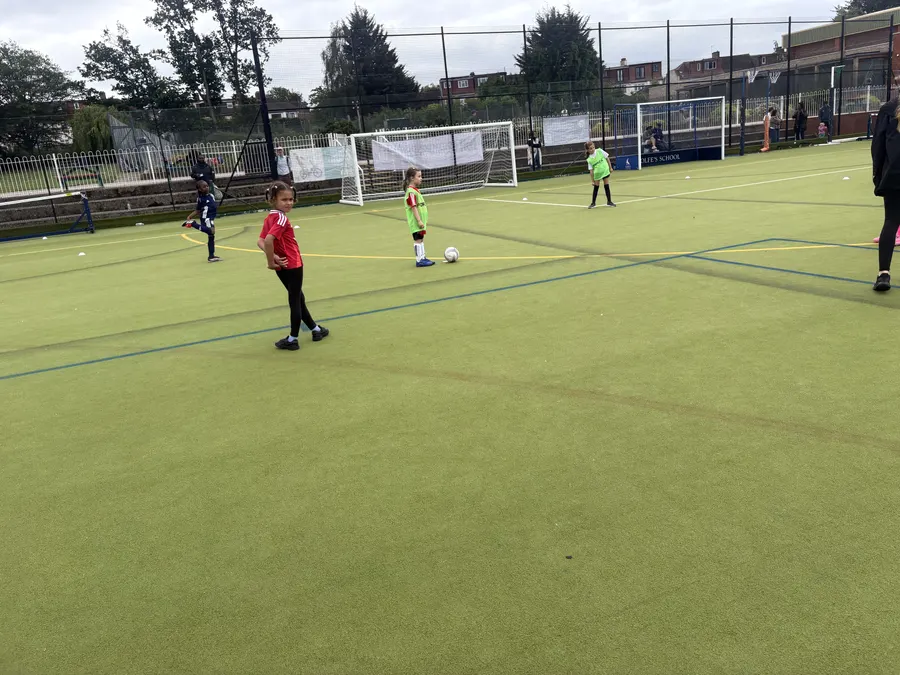 Players lining up an attack in a league fixture